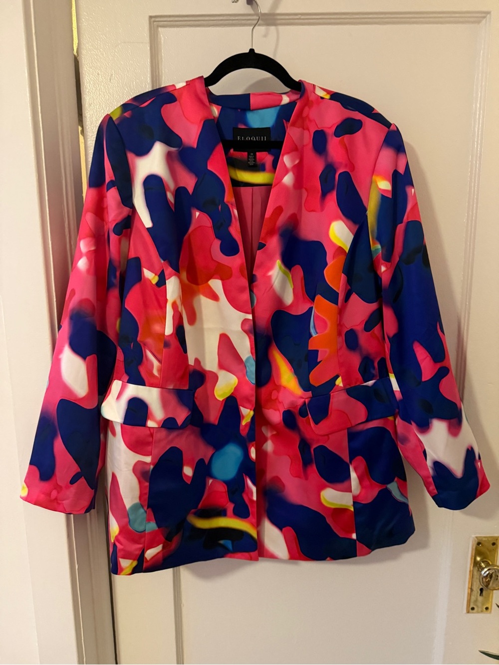 Eloquii Abstract Print Blazer size 20